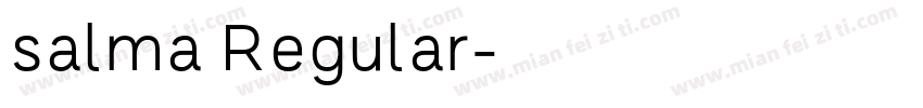 salma Regular字体转换